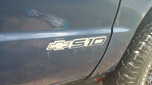 Calcomanía de Vinilo Emblema de Puerta Logo Chevy S10 Para Chevrolet S10
