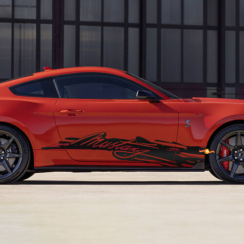 Calcomanías de salpicaduras laterales de Mustang para Ford Mustang
