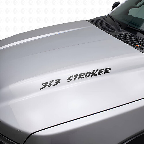 Juego de pegatinas de vinilo para capó 383 Stroker para camiones Chevy