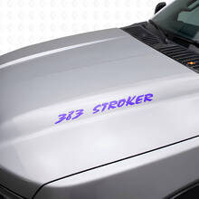 Juego de pegatinas de vinilo para capó 383 Stroker para camiones Chevy_2