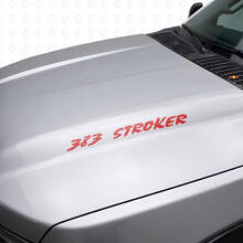 Juego de pegatinas de vinilo para capó 383 Stroker para camiones Chevy_4