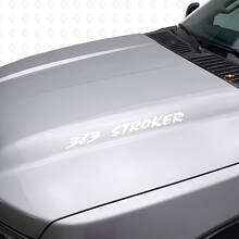 Juego de pegatinas de vinilo para capó 383 Stroker para camiones Chevy_5