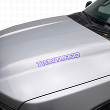 Pegatinas de vinilo con calcomanías de doble turbocompresor para camión Chevy_2