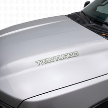 Pegatinas de vinilo con calcomanías de doble turbocompresor para camión Chevy_3