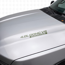 Juego de Vinilos Adhesivos para Capó Endurance 4.0L DOHC V6 para Nissan Xterra Titan_3