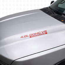 Juego de Vinilos Adhesivos para Capó Endurance 4.0L DOHC V6 para Nissan Xterra Titan_4