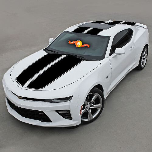 Chevrolet Camaro 2016-2018 Top Rally Sport Stripes con techo
