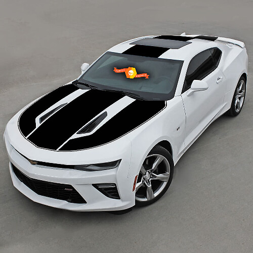 Vinilo adhesivo de tiras laterales completas de carreras para Chevrolet Camaro 2016-2018