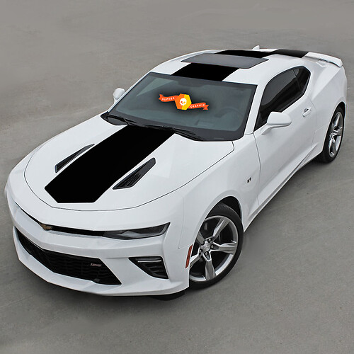 CHEVROLET CAMARO 2016 -2018 CAPÓ, TECHO Y TRASERA CON RAYAS SUPERIORES
