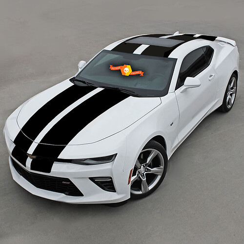 Chevrolet Camaro 2016- 2018 Over The Top Racing Rayas dobles de vinilo
