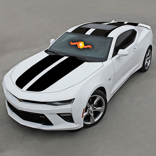 Chevrolet Camaro 2016 -2018 Over The Top Racing Doble Vinilo Rayas
