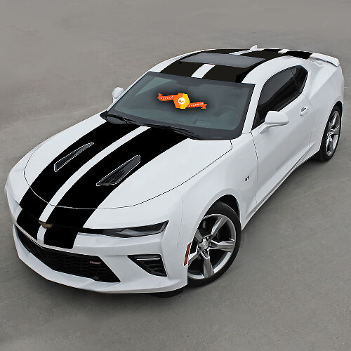 Kit Completo de Vinilo con Doble Raya para Chevrolet Camaro SS 2016-2018