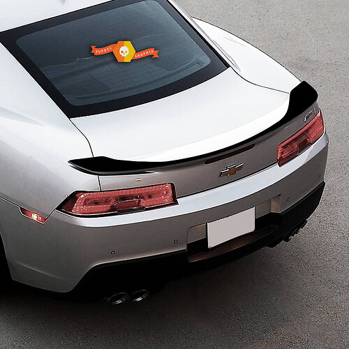 Etiqueta adhesiva de vinilo para alerón trasero con franjas de acento para Chevrolet Camaro SS 2016-2018