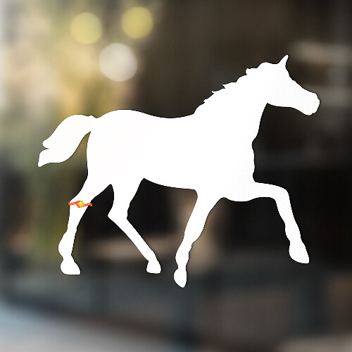 Pegatina adhesiva de vinilo universal Running Horse_1