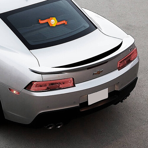Adhesivo de vinilo decorativo para alerón trasero de franjas para Chevrolet Camaro SS 2016-2018