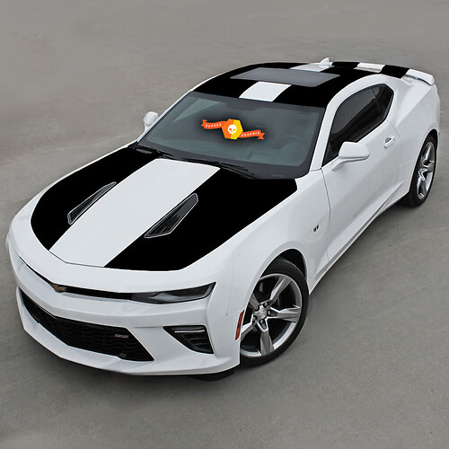 Chevrolet Camaro 2016-2018 -ss- Rayas de vinilo superiores
