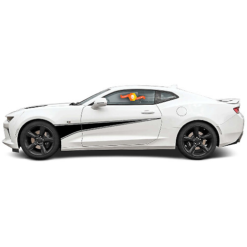 Calcomanía Vinilo Lateral Estilo Cola Cometa Stripe para Chevrolet Camaro 2010-2018