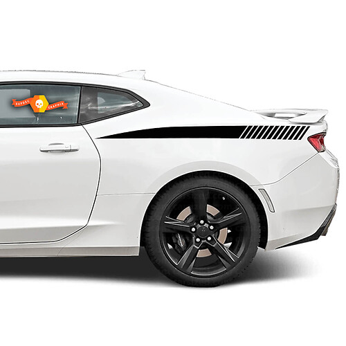 Chevrolet Camaro 2010-2020 Adhesivo decorativo para cuarto trasero y lateral con rayas
