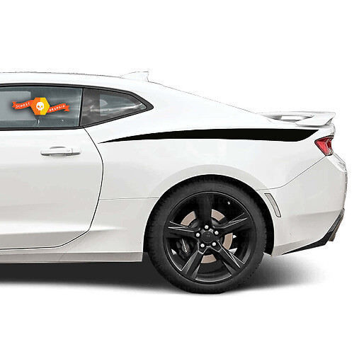 Calcomanía de vinilo de franjas decorativas para el lateral de la caja para Chevrolet Camaro 2010-2018