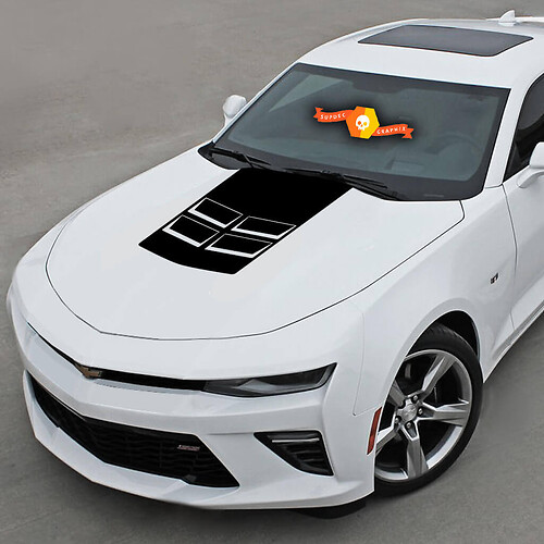 Calcomanía adhesiva estilo Zl1 a rayas para capó Chevrolet Camaro 2010-2020
