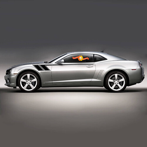 Calcomanía adhesiva con rayas decorativas laterales para Chevrolet Camaro 2010-2020 Hash Speed
