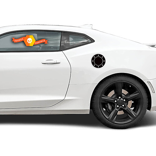 Calcomanía adhesiva superpuesta para puerta con tapa del tanque de gasolina Chevrolet Camaro 2010-2020
