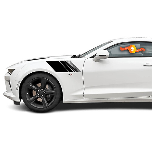 Calcomanía adhesiva de vinilo con franjas estroboscópicas para el guardabarros delantero de Chevrolet Camaro 2010-2020
