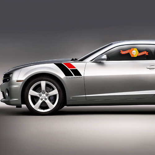 Chevrolet Camaro 2010-2020 Fender Hash Side Stripes Estilo 45 Aniversario
