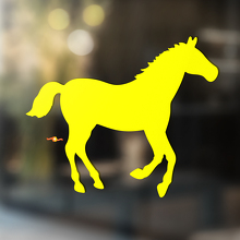 Caballo vinilo arte pared ventana baño pegatina calcomanía #5
_3
