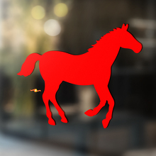 Caballo vinilo arte pared ventana baño pegatina calcomanía #5
_4