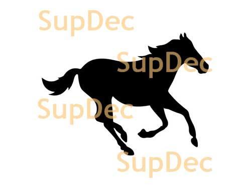 Caballo vinilo arte pared ventana baño pegatina calcomanía #7
