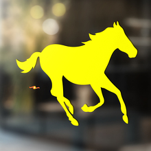 Caballo vinilo arte pared ventana baño pegatina calcomanía #7
_3