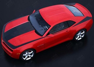Speed Style Center And Side Stripe Kit — Adhesivo de vinilo (capó, lateral) para Chevrolet Camaro 2010-2015