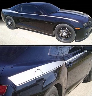 Legacy Style Upper Sport Stripe Pair — Adhesivo de vinilo (lateral) para Chevrolet Camaro 2010-2015