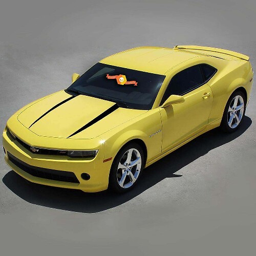 Calcomanías de vinilo con franjas estilo lanza para capó para Chevrolet Camaro 2010-2015