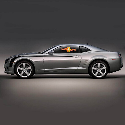 Kit de vinilos para franjas laterales curvas para Chevrolet Camaro 2010-2013
