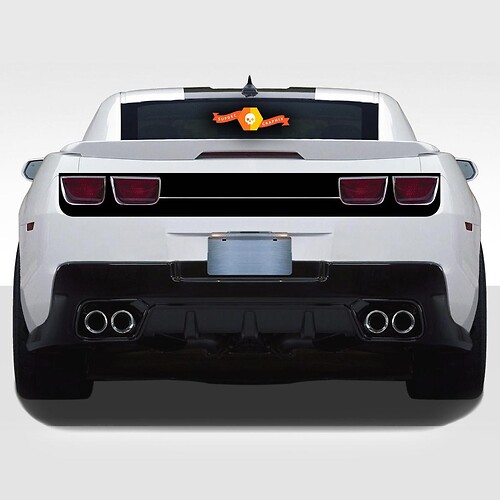 CHEVROLET CAMARO 2010- 2013 FASCIA TRASERA BLACKOUT/HIGHLIGHT RAYAS DE VINILO