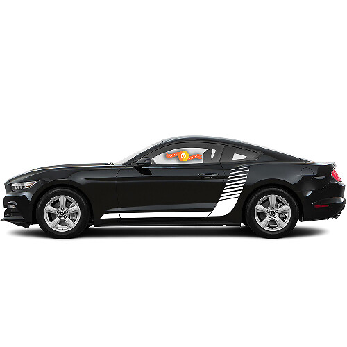 Ford Mustang 2015-2020 Rayas estroboscópicas estilo hockey lateral