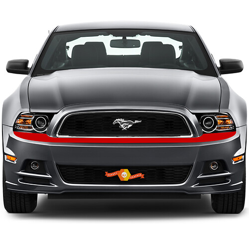 Vinilo adhesivo para parachoques delantero con franjas de acento para Musclecar Musclecarmodel 2013-2014