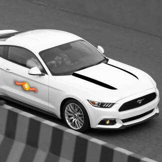 Ford Mustang 2015-2020 Hood Spears Side Accent Calcomanías Rayas