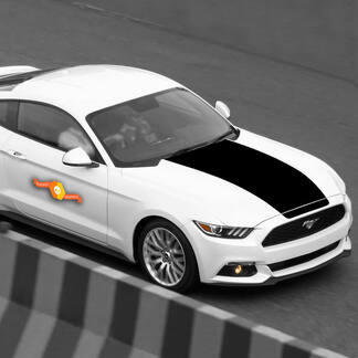 Ford Mustang 2015-2020 Extended Hood Accent Blackout calcomanía raya