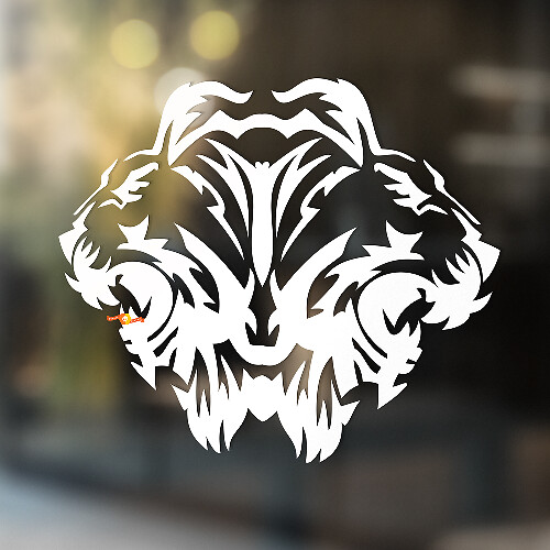 Lion Vinyl Art Wall Window Sticker Batter Decal extraíble #4
