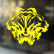 Lion Vinyl Art Wall Window Sticker Batter Decal extraíble #4
_3