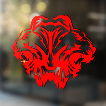 Lion Vinyl Art Wall Window Sticker Batter Decal extraíble #4
_4