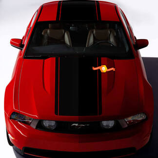 Las rayas superiores se ajustan a Ford Mustang 2005-2024
