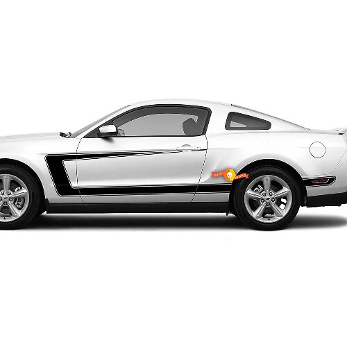 Kit de vinilos laterales con franjas C para Musclecar Mustang
