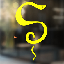 Serpiente vinilo arte pared ventana baño pegatina calcomanía extraíble #10
_3