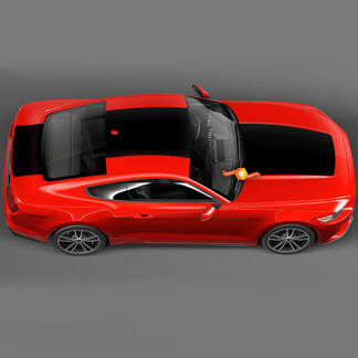 Una enorme raya sobre la parte superior de las pegatinas de calcomanías del Ford Mustang 2005 - 2024
