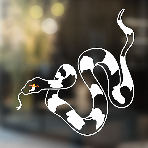 Serpiente vinilo arte pared ventana baño pegatina calcomanía extraíble #11
