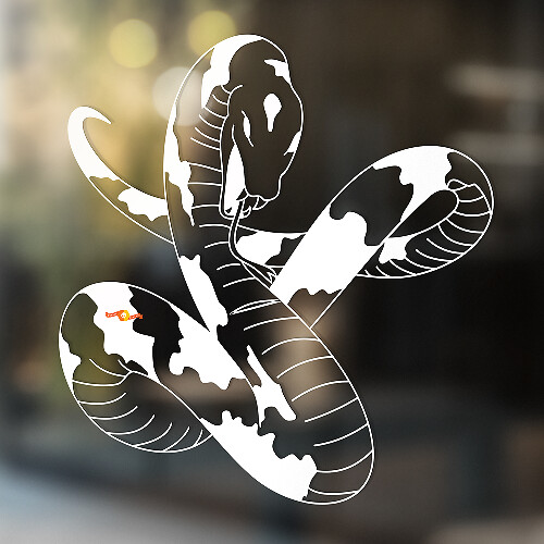 Serpiente vinilo arte pared ventana baño pegatina calcomanía extraíble #12
